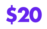 a donation of $20